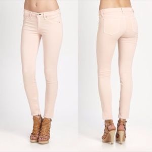 Rag & Bone Pink Zipper Capri